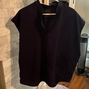 FIGS Rafaela Oversized Scrub Top Navy